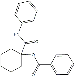 1-(anilinocarbonyl)cyclohexyl benzoate Struktur