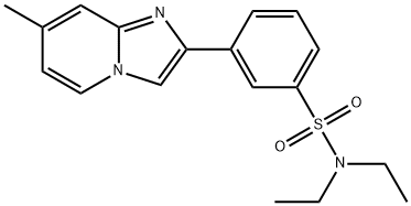 N,N-diethyl-3-(7-methylimidazo[1,2-a]pyridin-2-yl)benzenesulfonamide Struktur