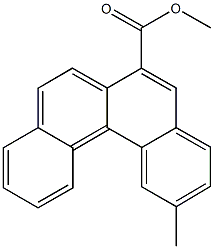 methyl 2-methylbenzo[c]phenanthrene-6-carboxylate Struktur