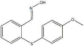 2-[(4-methoxyphenyl)sulfanyl]benzaldehyde oxime Struktur