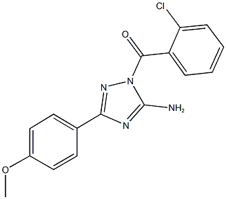 1-(2-chlorobenzoyl)-3-(4-methoxyphenyl)-1H-1,2,4-triazol-5-ylamine Struktur