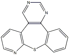 pyrido[2',3':2,3][1]benzothiepino[5,4-d]pyrimidine Struktur