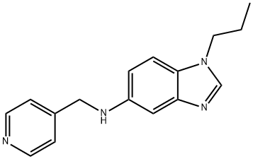 N-(1-propyl-1H-benzimidazol-5-yl)-N-(4-pyridinylmethyl)amine Struktur