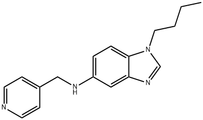 N-(1-butyl-1H-benzimidazol-5-yl)-N-(4-pyridinylmethyl)amine Struktur