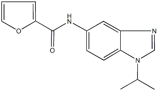 N-(1-isopropyl-1H-benzimidazol-5-yl)-2-furamide Struktur