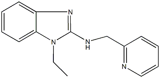 N-(1-ethyl-1H-benzimidazol-2-yl)-N-(2-pyridinylmethyl)amine Struktur