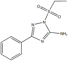 1-(ethylsulfonyl)-3-phenyl-1H-1,2,4-triazol-5-amine Struktur