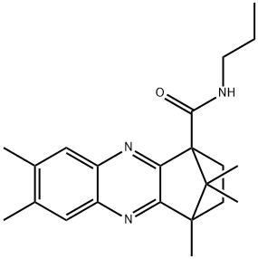 6,7,12,15,15-pentamethyl-N-propyl-3,10-diazatetracyclo[10.2.1.0~2,11~.0~4,9~]pentadeca-2(11),3,5,7,9-pentaene-1-carboxamide Struktur