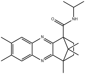 N-isopropyl-6,7,12,15,15-pentamethyl-3,10-diazatetracyclo[10.2.1.0~2,11~.0~4,9~]pentadeca-2(11),3,5,7,9-pentaene-1-carboxamide Struktur