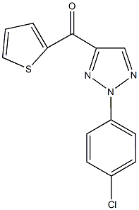 [2-(4-chlorophenyl)-2H-1,2,3-triazol-4-yl](2-thienyl)methanone Struktur