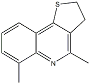 4,6-dimethyl-2,3-dihydrothieno[3,2-c]quinoline Struktur