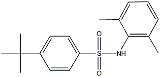 4-tert-butyl-N-(2,6-dimethylphenyl)benzenesulfonamide Struktur