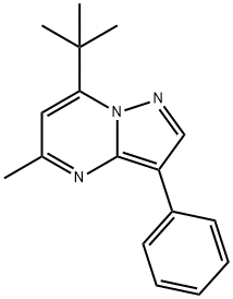 7-tert-butyl-5-methyl-3-phenylpyrazolo[1,5-a]pyrimidine Struktur