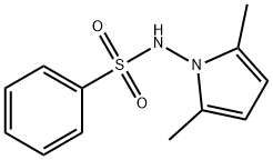 N-(2,5-dimethyl-1H-pyrrol-1-yl)benzenesulfonamide Struktur