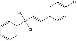 1-bromo-4-(3,3-dichloro-3-phenyl-1-propenyl)benzene Struktur