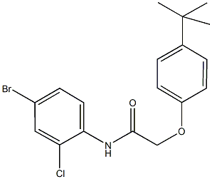 N-(4-bromo-2-chlorophenyl)-2-(4-tert-butylphenoxy)acetamide Struktur