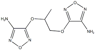 4-{2-[(4-amino-1,2,5-oxadiazol-3-yl)oxy]-1-methylethoxy}-1,2,5-oxadiazol-3-ylamine Struktur