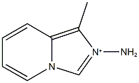 2-amino-1-methylimidazo[1,5-a]pyridin-2-ium Struktur