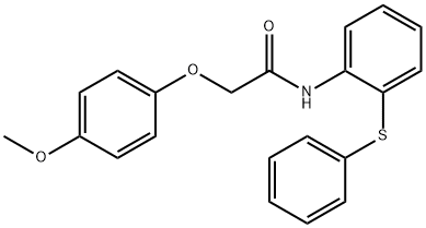 2-(4-methoxyphenoxy)-N-[2-(phenylsulfanyl)phenyl]acetamide Struktur