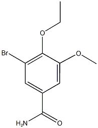 3-bromo-4-ethoxy-5-methoxybenzamide Struktur