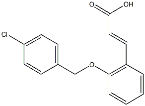 3-{2-[(4-chlorobenzyl)oxy]phenyl}acrylic acid Struktur