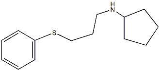 N-cyclopentyl-N-[3-(phenylsulfanyl)propyl]amine Struktur