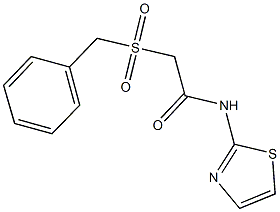 2-(benzylsulfonyl)-N-(1,3-thiazol-2-yl)acetamide Struktur