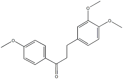 3-(3,4-dimethoxyphenyl)-1-(4-methoxyphenyl)-1-propanone Struktur