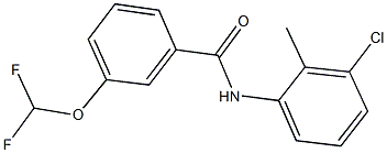 N-(3-chloro-2-methylphenyl)-3-(difluoromethoxy)benzamide Struktur