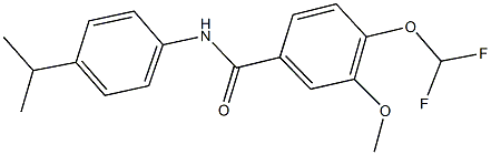 4-(difluoromethoxy)-N-(4-isopropylphenyl)-3-methoxybenzamide Struktur