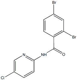 2,4-dibromo-N-(5-chloro-2-pyridinyl)benzamide Struktur