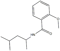 N-(1,3-dimethylbutyl)-2-methoxybenzamide Struktur