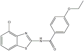 N-(4-chloro-1,3-benzothiazol-2-yl)-4-ethoxybenzamide Struktur