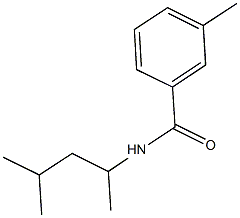 N-(1,3-dimethylbutyl)-3-methylbenzamide Struktur