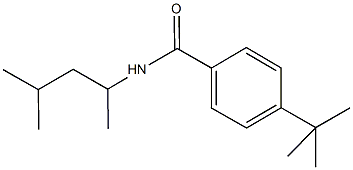 4-tert-butyl-N-(1,3-dimethylbutyl)benzamide Struktur