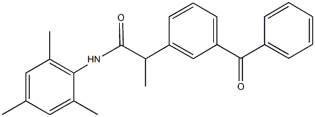 2-(3-benzoylphenyl)-N-mesitylpropanamide Struktur