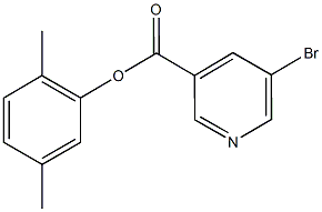 2,5-dimethylphenyl5-bromonicotinate Struktur