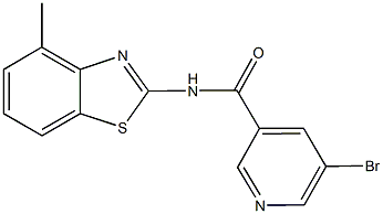 5-bromo-N-(4-methyl-1,3-benzothiazol-2-yl)nicotinamide Struktur