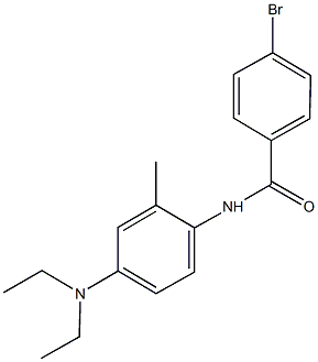 4-bromo-N-[4-(diethylamino)-2-methylphenyl]benzamide Struktur