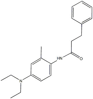 N-[4-(diethylamino)-2-methylphenyl]-3-phenylpropanamide Struktur