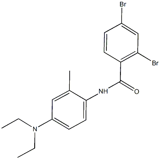 2,4-dibromo-N-[4-(diethylamino)-2-methylphenyl]benzamide Struktur