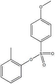 2-methylphenyl4-methoxybenzenesulfonate Struktur