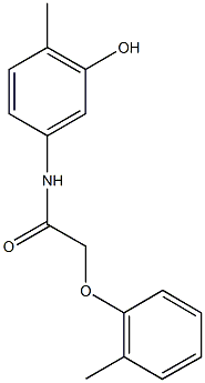 N-(3-hydroxy-4-methylphenyl)-2-(2-methylphenoxy)acetamide Struktur