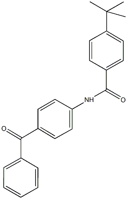 N-(4-benzoylphenyl)-4-tert-butylbenzamide Struktur