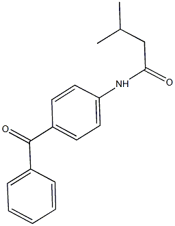 N-(4-benzoylphenyl)-3-methylbutanamide Struktur