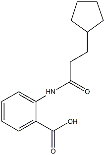 2-[(3-cyclopentylpropanoyl)amino]benzoic acid Struktur