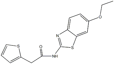 N-(6-ethoxy-1,3-benzothiazol-2-yl)-2-(2-thienyl)acetamide Struktur