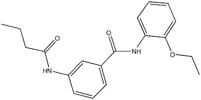 3-(butyrylamino)-N-(2-ethoxyphenyl)benzamide Struktur