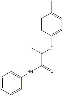 2-(4-methylphenoxy)-N-phenylpropanamide Struktur