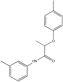 2-(4-methylphenoxy)-N-(3-methylphenyl)propanamide Struktur